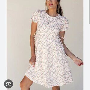 Brand New Side Tie Floral Dress Size Large